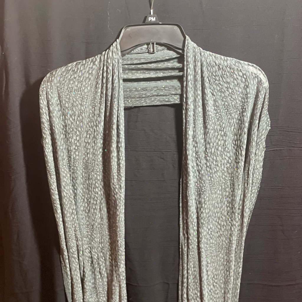 Gray Patterned Scarf Wrap